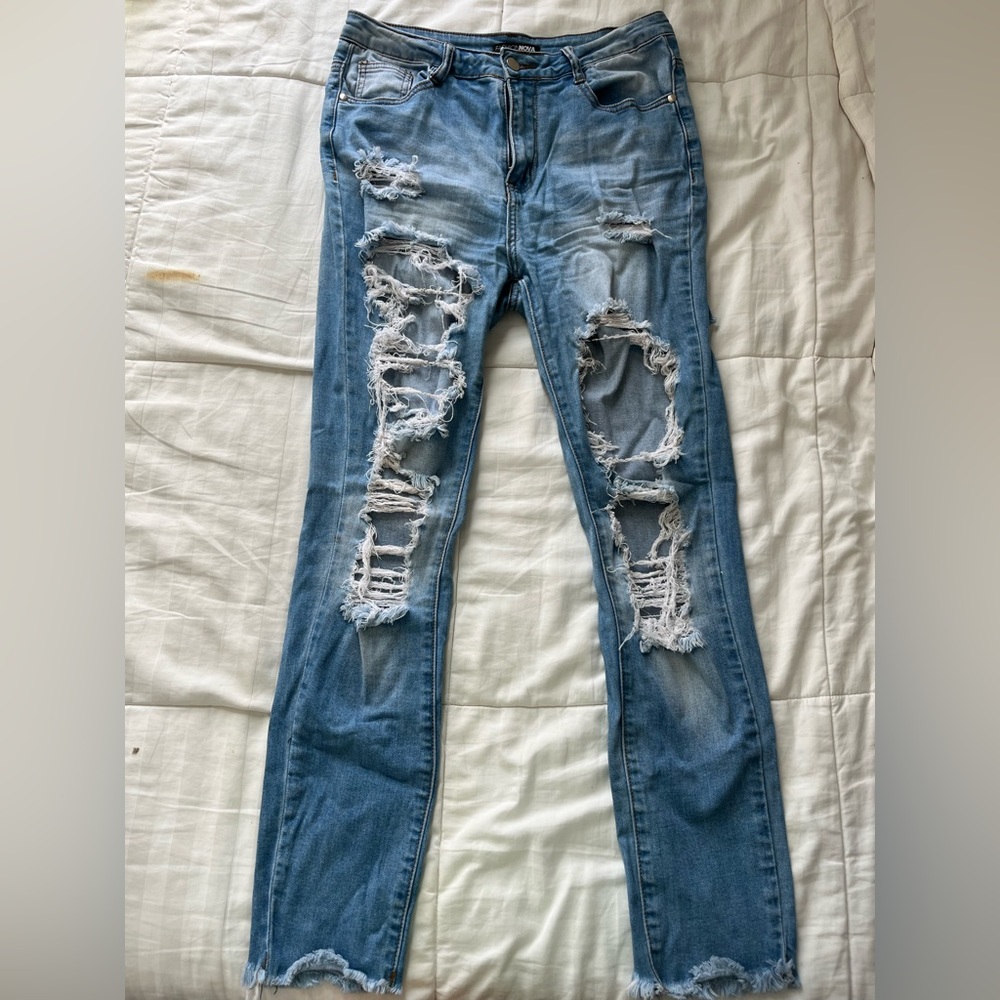 Distressed Skinny Jeans Fashion Nova